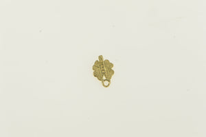 14K Shamrock Four Leaf Clover Good Luck Charm/Pendant Yellow Gold