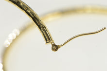 Load image into Gallery viewer, 14K 50mm Diamond Cut Sparkle Hammered Hoop Earrings Yellow Gold