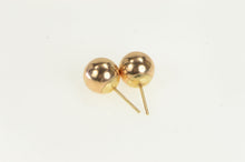 Load image into Gallery viewer, 14K 7.8mm Classic Simple Ball Sphere Stud Earrings Rose Gold