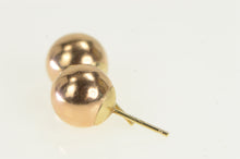 Load image into Gallery viewer, 14K 7.8mm Classic Simple Ball Sphere Stud Earrings Rose Gold