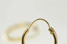 Load image into Gallery viewer, 14K 12.0mm Classic Round Simple Vintage Hoop Earrings Yellow Gold