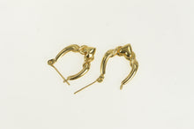 Load image into Gallery viewer, 14K Puffy Heart Love Symbol Vintage Stud Earrings Yellow Gold