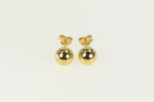Load image into Gallery viewer, 14K 5.8mm Classic Ball Sphere Simple Stud Earrings Yellow Gold