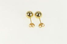 Load image into Gallery viewer, 14K 5.8mm Classic Ball Sphere Simple Stud Earrings Yellow Gold