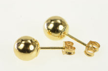 Load image into Gallery viewer, 14K 5.8mm Classic Ball Sphere Simple Stud Earrings Yellow Gold