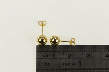 Load image into Gallery viewer, 14K 5.8mm Classic Ball Sphere Simple Stud Earrings Yellow Gold