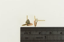 Load image into Gallery viewer, 14K Tri Tone Black Hills Leaf Vintage Stud Earrings Yellow Gold