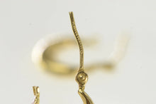 Load image into Gallery viewer, 14K 12.1mm Puffy Simple Vintage Classic Hoop Earrings Yellow Gold