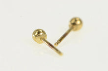 Load image into Gallery viewer, 14K 2.9mm Round Ball Sphere Classic Stud Earrings Yellow Gold