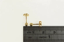 Load image into Gallery viewer, 14K 2.9mm Round Ball Sphere Classic Stud Earrings Yellow Gold