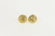 Load image into Gallery viewer, 14K Volleyball Sport High Relief Simple Stud Earrings Yellow Gold