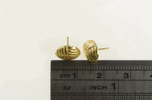 Load image into Gallery viewer, 14K Volleyball Sport High Relief Simple Stud Earrings Yellow Gold