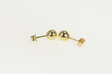 Load image into Gallery viewer, 14K 5.8mm Classic Round Ball Sphere Stud Earrings Yellow Gold