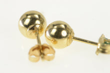 Load image into Gallery viewer, 14K 5.8mm Classic Round Ball Sphere Stud Earrings Yellow Gold