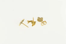Load image into Gallery viewer, 14K Dolphin Ocean Animal Vintage Stud Earrings Yellow Gold