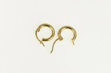 Load image into Gallery viewer, 14K 11.0mm Classic Simple Vintage Huggie Earrings Yellow Gold