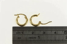 Load image into Gallery viewer, 14K 11.0mm Classic Simple Vintage Huggie Earrings Yellow Gold