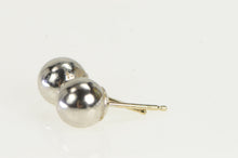 Load image into Gallery viewer, 14K 5.8mm Classic Ball Sphere Round Stud Earrings White Gold