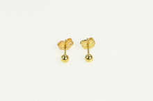 Load image into Gallery viewer, 14K Classic Round Ball Sphere Simple Stud Earrings Yellow Gold
