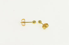 Load image into Gallery viewer, 14K Classic Round Ball Sphere Simple Stud Earrings Yellow Gold