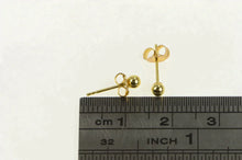 Load image into Gallery viewer, 14K Classic Round Ball Sphere Simple Stud Earrings Yellow Gold
