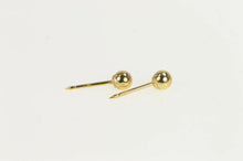 Load image into Gallery viewer, 14K 3.9mm Ball Simple Round Sphere Stud Earrings Yellow Gold