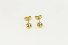 Load image into Gallery viewer, 14K 4.1mm Classic Round Ball Sphere Stud Earrings Yellow Gold