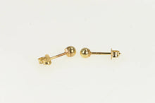 Load image into Gallery viewer, 14K 3.0mm Ball Classic Round Simple Stud Earrings Yellow Gold