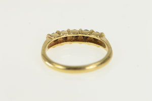 14K Natural Sapphire Classic Wedding Band Ring Yellow Gold