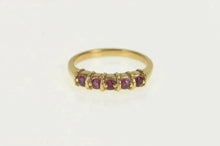 Load image into Gallery viewer, 14K Natural Ruby Classic Wedding Band Ring Yellow Gold