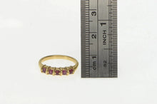 Load image into Gallery viewer, 14K Natural Ruby Classic Wedding Band Ring Yellow Gold