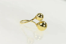 Load image into Gallery viewer, 14K Retro Ball Sphere Geometric Statement Bypass Ring Yellow Gold