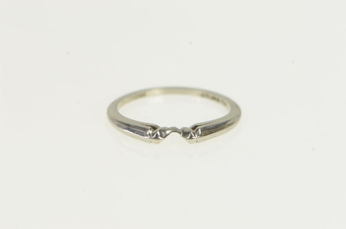 Platinum Classic Contour Vintage Wedding Band Ring