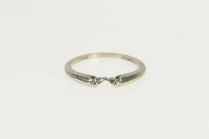 Platinum Classic Contour Vintage Wedding Band Ring