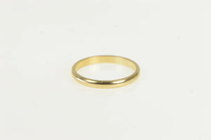 14K 2.3mm Classic Simple Rounded Wedding Band Ring Yellow Gold