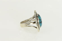 Load image into Gallery viewer, Sterling Silver Southwestern Vintage Turquoise Cabochon Ring