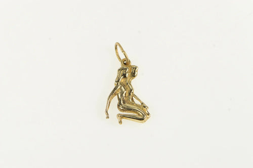 14K Gemini Twins Astrology Zodiac Sign Symbol Charm/Pendant Yellow Gold