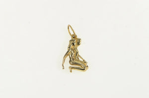 14K Gemini Twins Astrology Zodiac Sign Symbol Charm/Pendant Yellow Gold