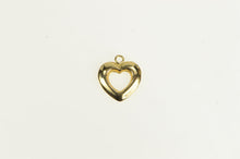 Load image into Gallery viewer, 14K Puffy Heart Cut Out Love Symbol Valentine Charm/Pendant Yellow Gold