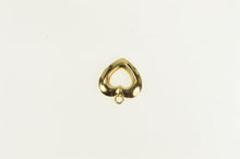 Load image into Gallery viewer, 14K Puffy Heart Cut Out Love Symbol Valentine Charm/Pendant Yellow Gold