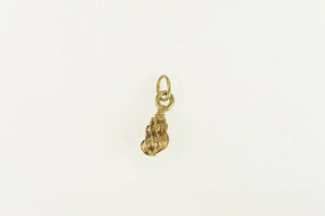 14K 3D Conch Sea Shell Ocean Motif Charm/Pendant Yellow Gold