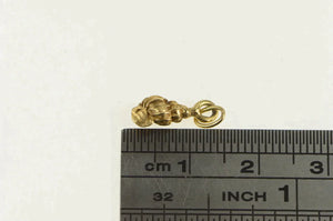 14K 3D Conch Sea Shell Ocean Motif Charm/Pendant Yellow Gold