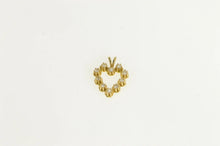 Load image into Gallery viewer, 14K Diamond Inset Heart Love Symbol Vintage Charm/Pendant Yellow Gold