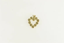 Load image into Gallery viewer, 14K Diamond Inset Heart Love Symbol Vintage Charm/Pendant Yellow Gold