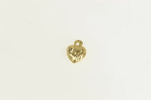Load image into Gallery viewer, 14K Diamond Cut Puffy Heart Love Symbol Charm/Pendant Yellow Gold
