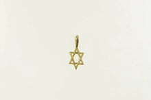Load image into Gallery viewer, 14K Star of David Jewish Faith Symbol Charm/Pendant Yellow Gold
