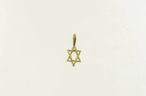 14K Star of David Jewish Faith Symbol Charm/Pendant Yellow Gold