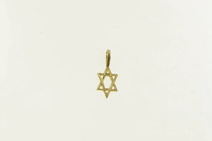 14K Star of David Jewish Faith Symbol Charm/Pendant Yellow Gold
