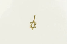 Load image into Gallery viewer, 14K Star of David Jewish Faith Symbol Charm/Pendant Yellow Gold