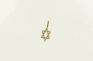 14K Star of David Jewish Faith Symbol Charm/Pendant Yellow Gold